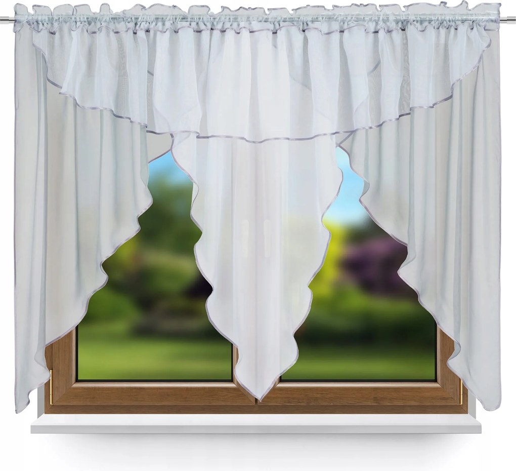 Függöny Kész Genf 350x150 Fátyol Függöny Lambreki