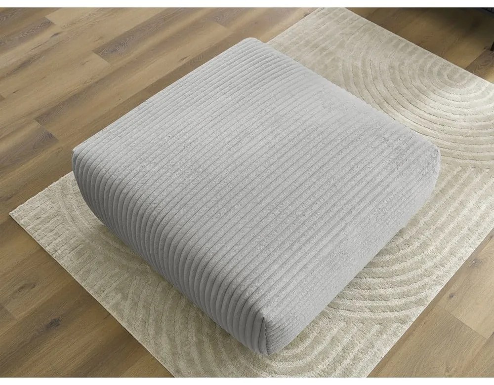 Világosszürke kordbársony lábtartó Lucien – Bobochic Paris