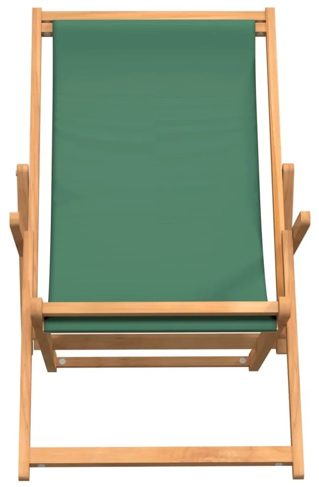 Zöld tömör tíkfa összecsukható strandszék