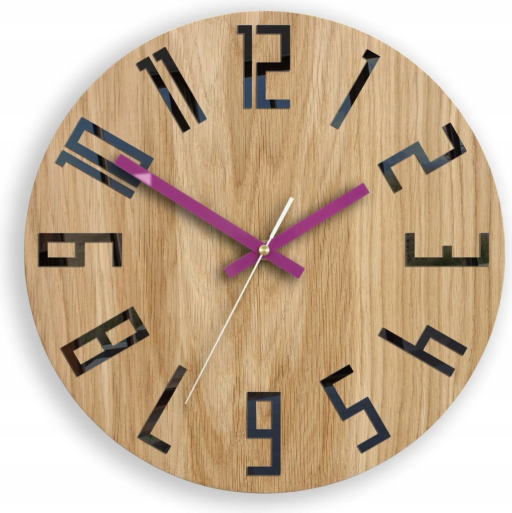 Falióra Modern Fa Nagy Számokkal Kerek Csendes Loft