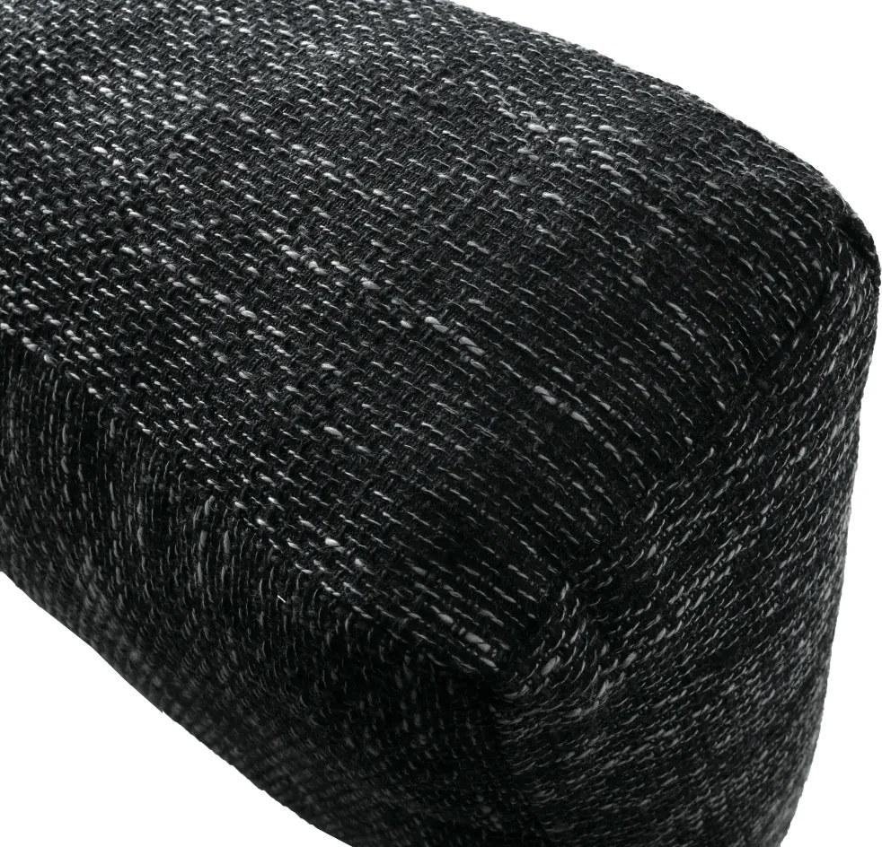 Ülőgarnitúra, fekete/fekete melír, TONIKS