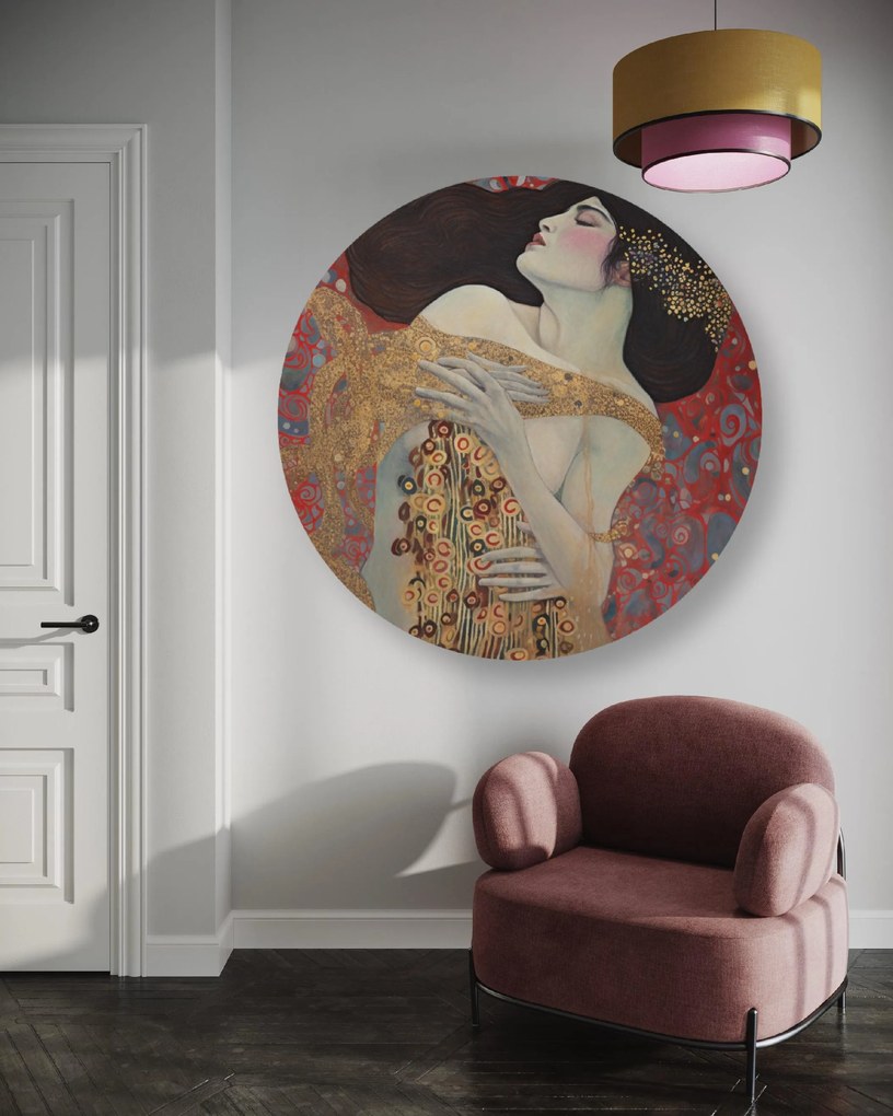 Gario Kerek vászonkép Nõ és piros absztrakt - Gustav Klimt, reprodukció Méret: 40 x 40 cm