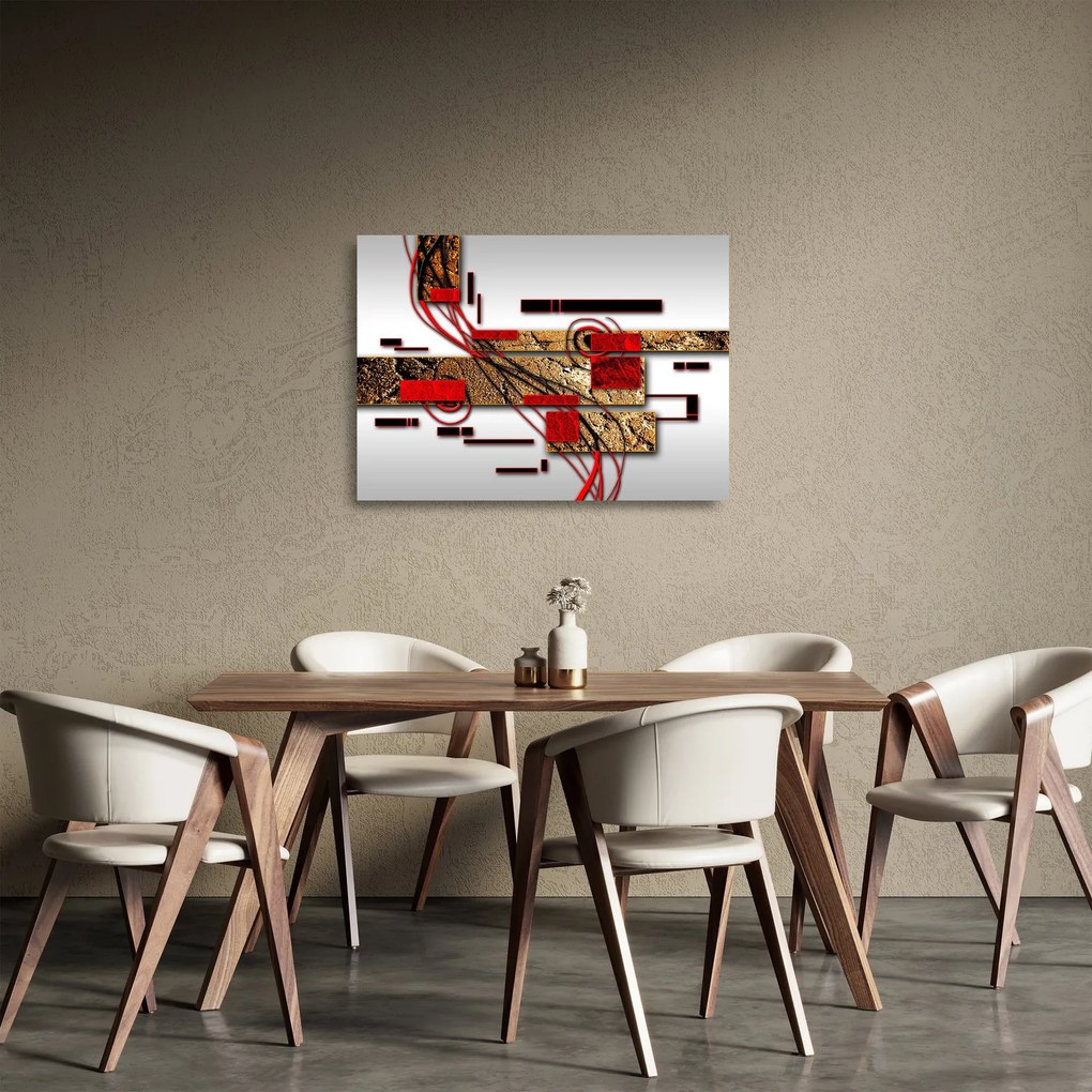 Az absztrakció képe (üvegen) (70x50 cm)