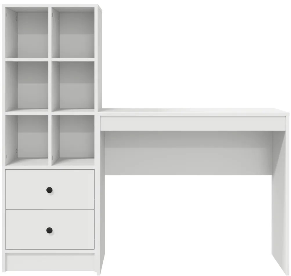 Tárolóval rendelkező íróasztal 2 pcs Fehér 90 x 40 x 76 cm