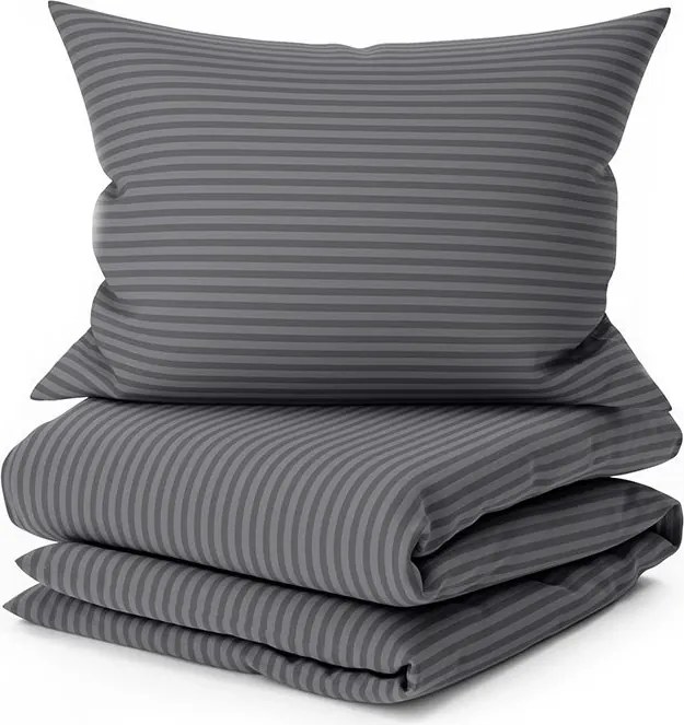 Krepp ágynemű ALTERNA POLY szürke Ágyneműhuzat mérete: 2 db 70 x 90 cm | 200 x 220 cm