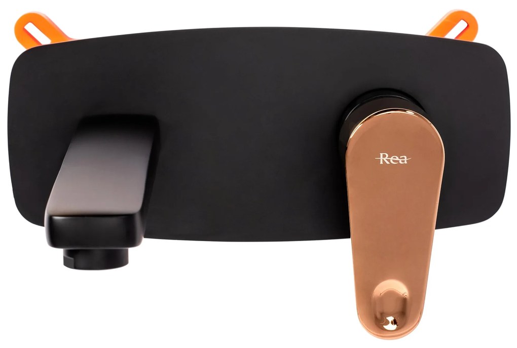Fürdőszobai csaptelep Rea MILD BLACK ROSE GOLD + BOX