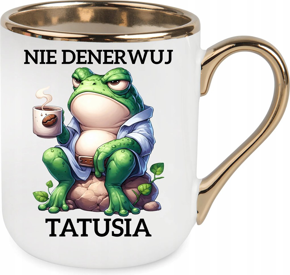 Bögre Elegáns Arany Ajándék Apák Napja Születésnap Ünnepek Csomagolás