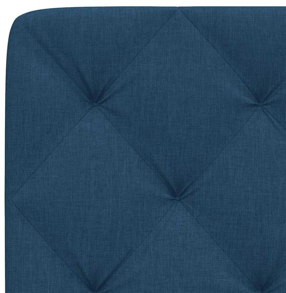 kék szövet fejtámla párna 120 cm