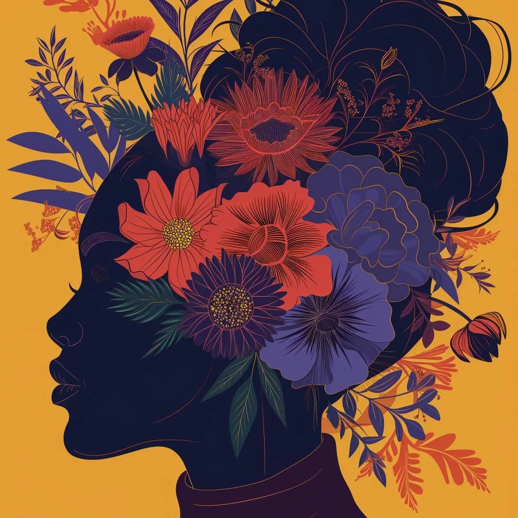 Poszter 90x90cm Botanikus múzsa