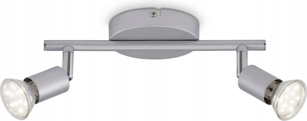 Briloner Ray spotlámpa 2x GU10 titán 25,5x7 cm Led 520lm IP20