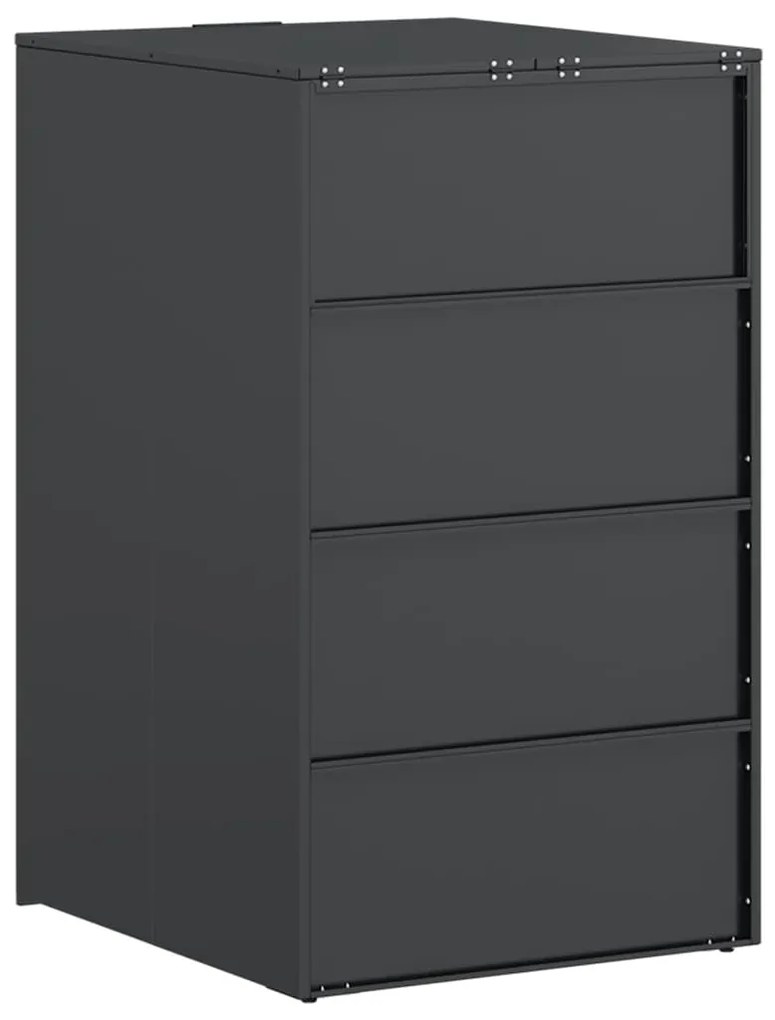 Hulladékgyűjtő tároló gázliftinges fedéllel 240L-es kukához