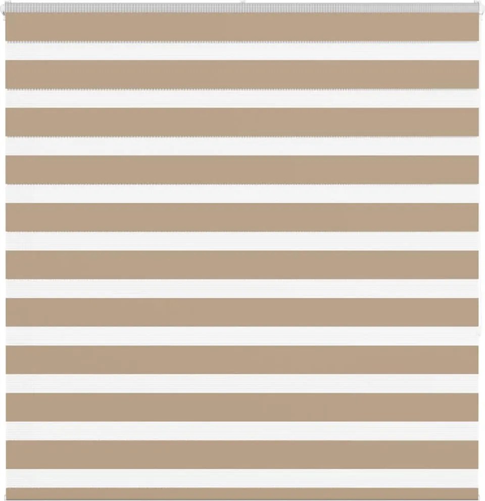 vidaXL zebrafüggönnyel homokbarna szövetszélesség 145,9 cm poliészter