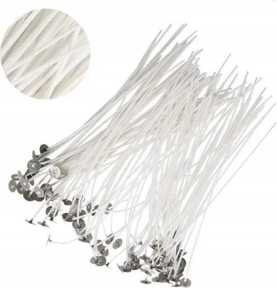 Gyertyatartó kanóc fémlemezzel 10cm 100db