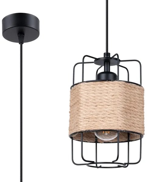 Sollux SL.1300 - Csillár zsinóron GIZUR 1xE27/15W/230V