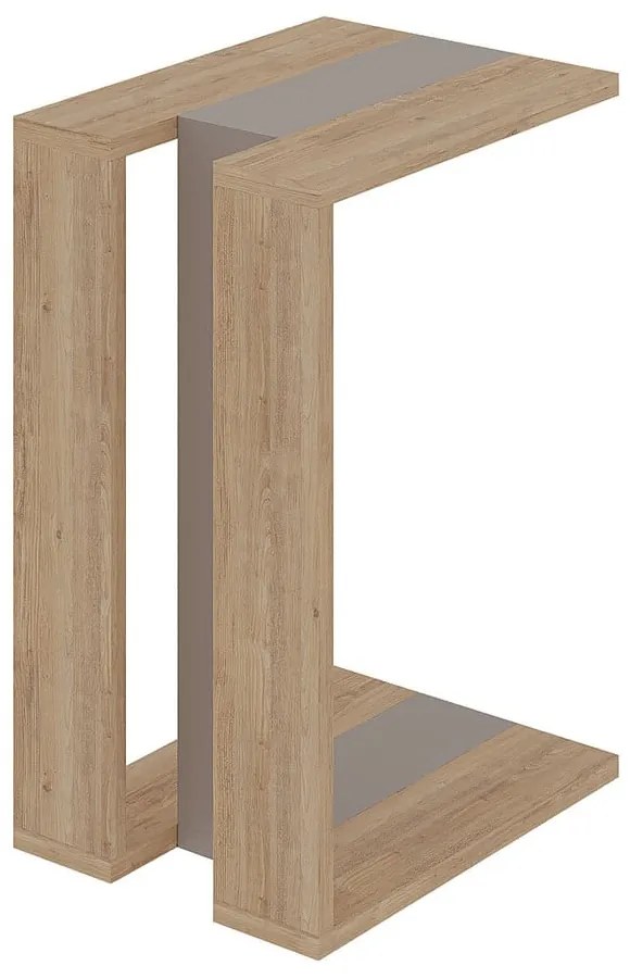 Tárolóasztal tölgyfa dekorral 40x30 cm Macha – Marckeric