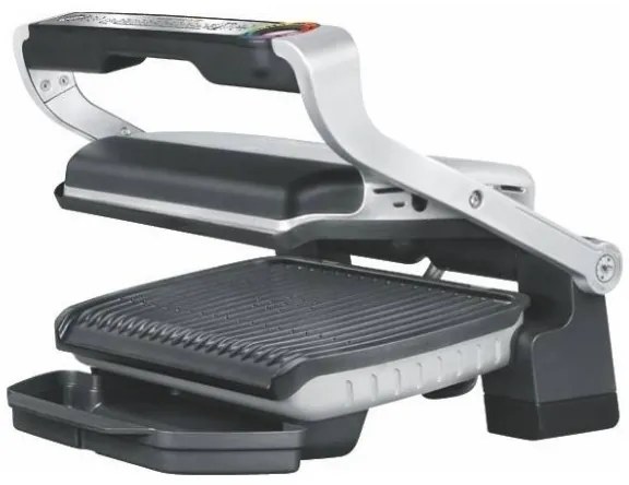 Tefal OPTIGRILL+ INOX WAFFLES kontakt grill 2000W fekete/krom