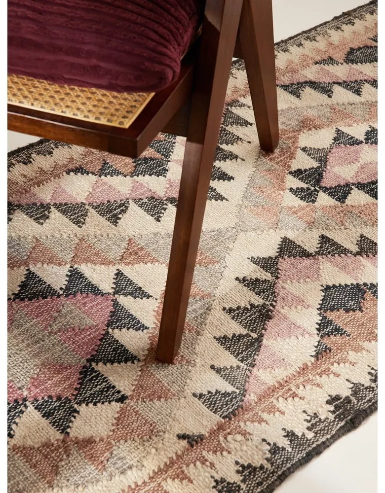 Szürke kézi szövésű juta futószőnyeg 80x200 cm Roya Parsa – Elle Decoration