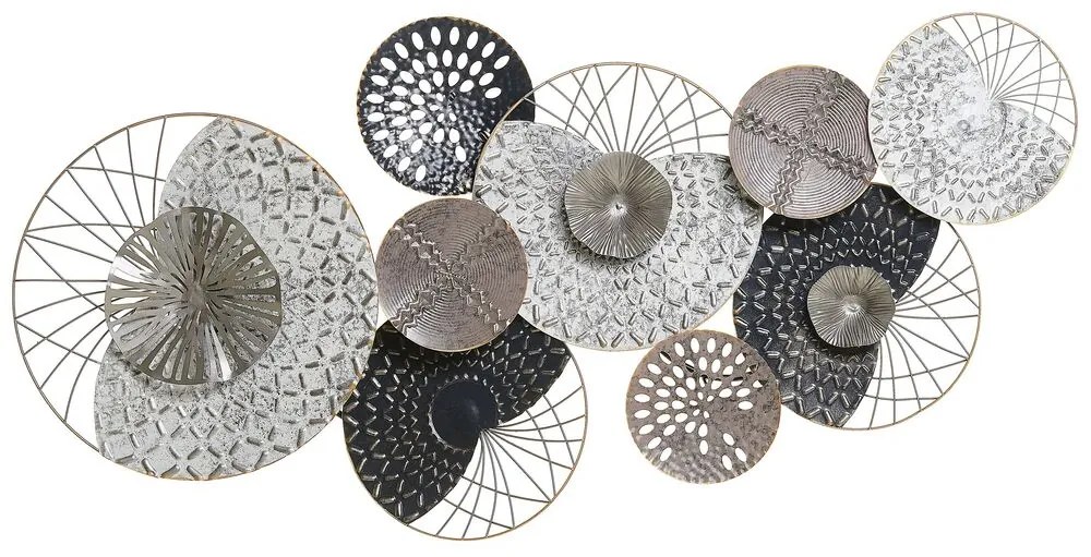 Fali Dekoráció Fekete És Ezüst Színben CESIUM Beliani