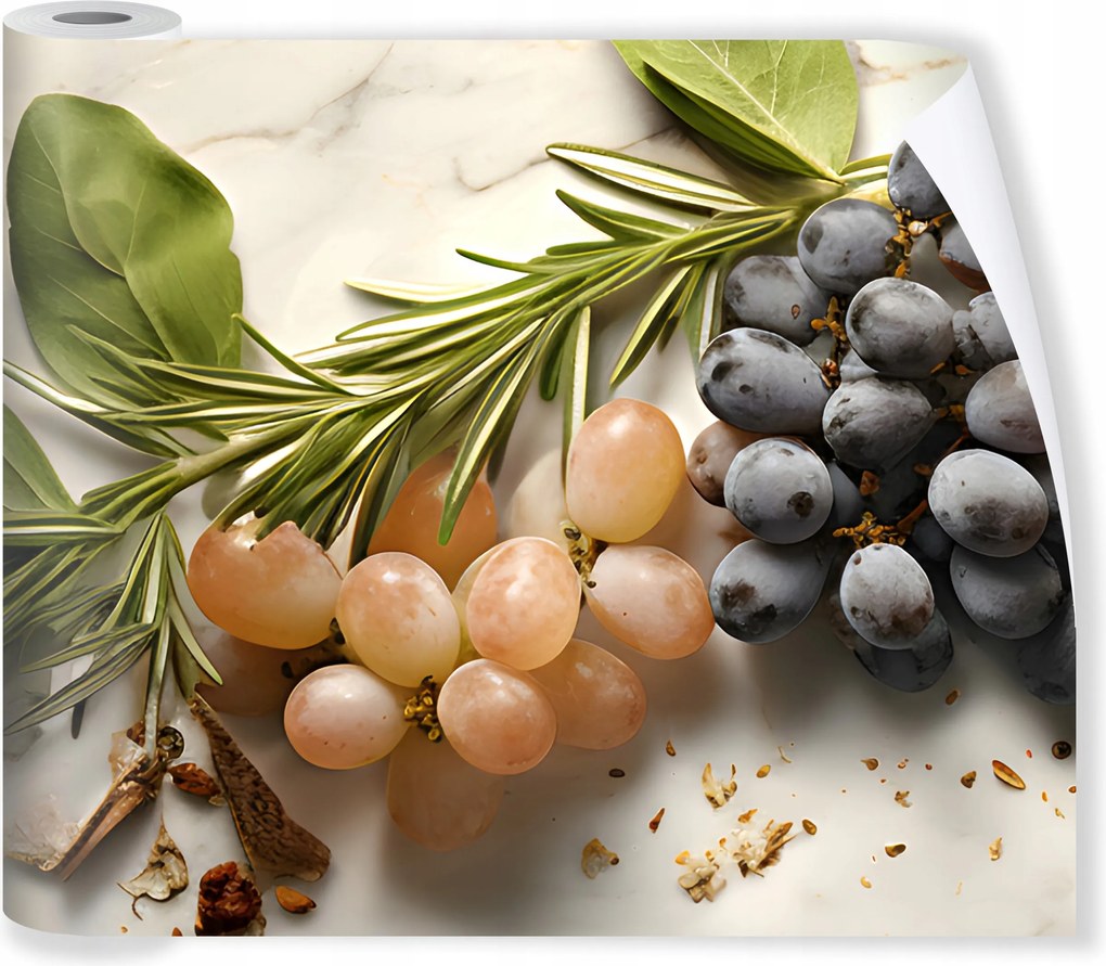 Fotótapéta Konyha Mosható Márvány Gyümölcs Vízálló tapéta 250x60