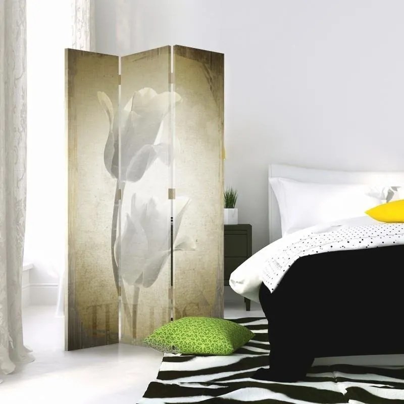 Gario Paraván Retro tulipánok Méret: 180 x 170 cm, Kivitelezés: Klasszikus paraván