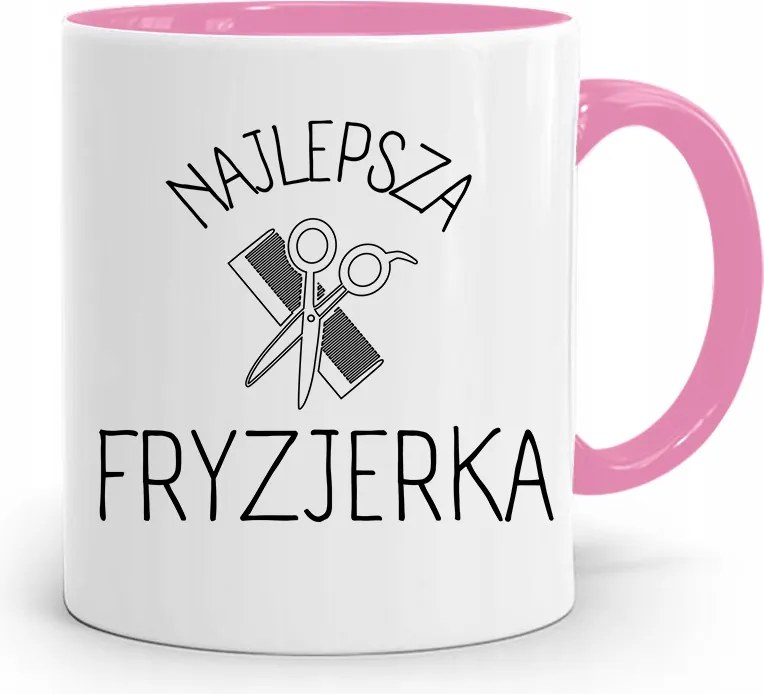 Rózsaszín Bögre Fodrásznak Legjobb Fodrásznak fényképes nyomtatással