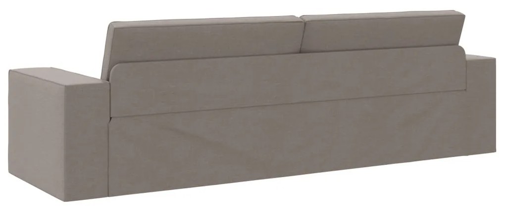 Függőleges Kanapéágy 2 az 1-ben Taupe 245x150x60.5 cm Szövet