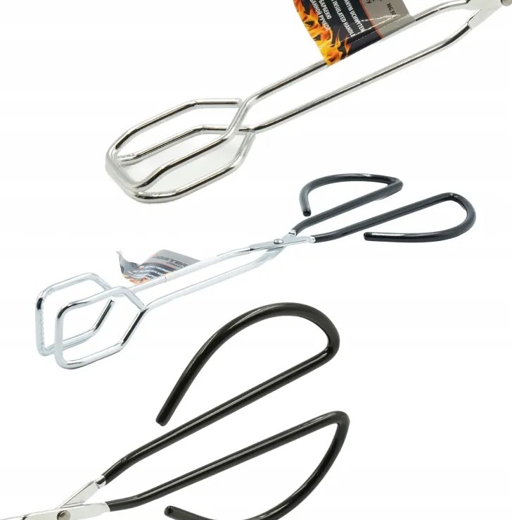 Szigetelt Fogantyúval Ellátott Fogó MG304 Acél Konyhai Grillhez, Robusztus