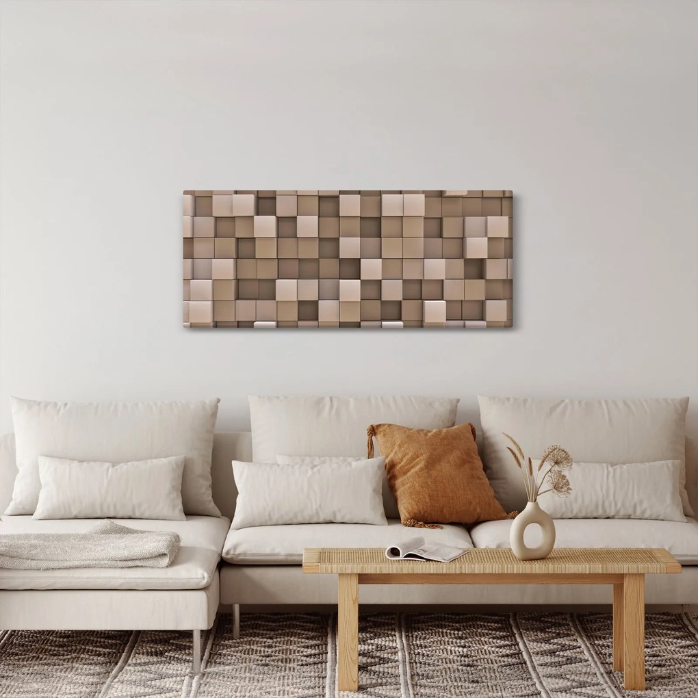 Kép - bézs kocka (120x50 cm)
