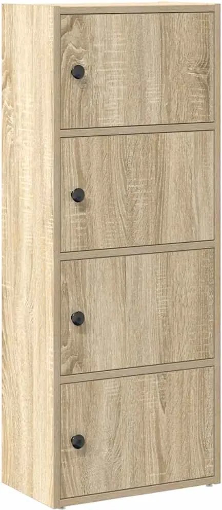 vidaXL sonoma tölgy színű szerelt fa könyvszekrény 40x24x102 cm