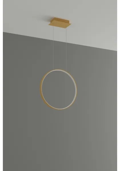 Thoro TH.221 - LED Csillár zsinóron RIO LED/30W/230V CRI95 4000K átm. 55 cm arany