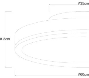 Globo 416080WD4R-CCT - LED Dimmelhető mennyezeti lámpa DORO LED/40W/230V 2700-6500K + távirányító
