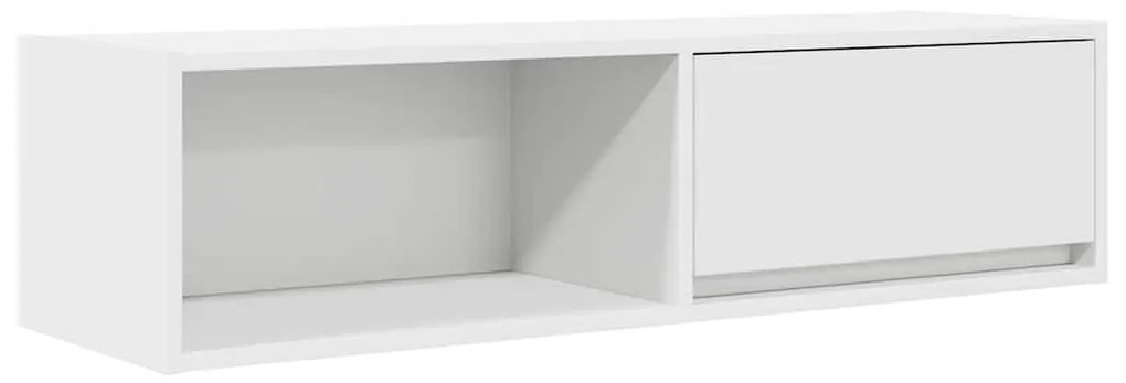 2 db fehér szerelt fa TV-szekrény 100x31x25,5 cm