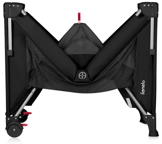 Lionelo - Utazó kiságy 3 az 1-ben ELLEN Fekete karbon