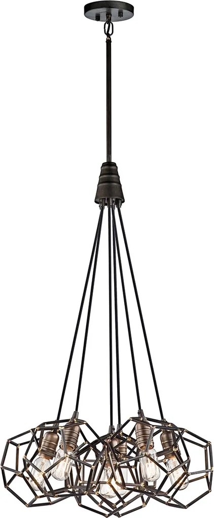 Kichler modern vintage függeszték rocklyn barna elskl-rocklyn6-rs