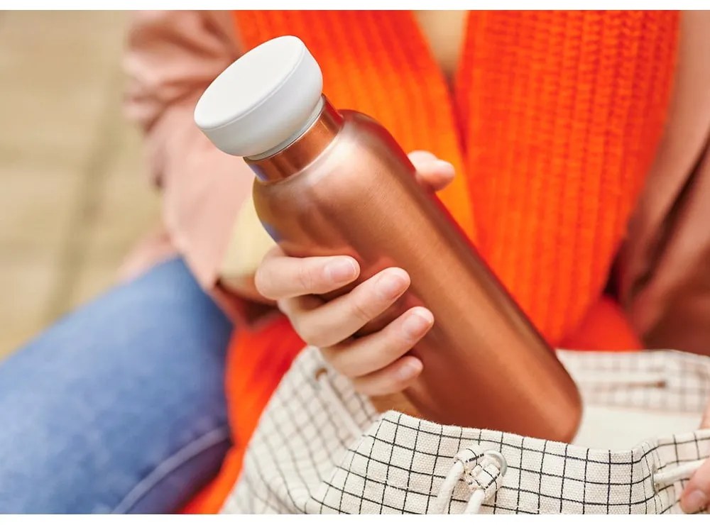 Sötétszürke rozsdamentes acél ivópalack 500 ml Titanium – Mepal