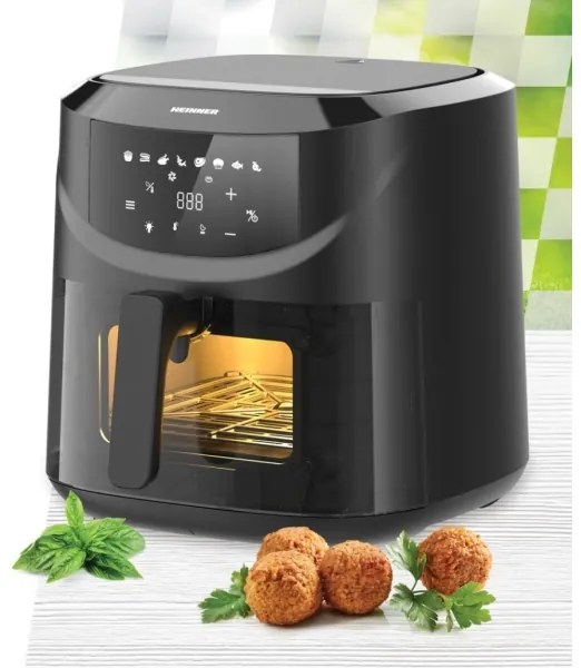 Heinner HAF-B8BK2000 - Forrólevegős fritőz 7,6 l 2000W/230V fekete