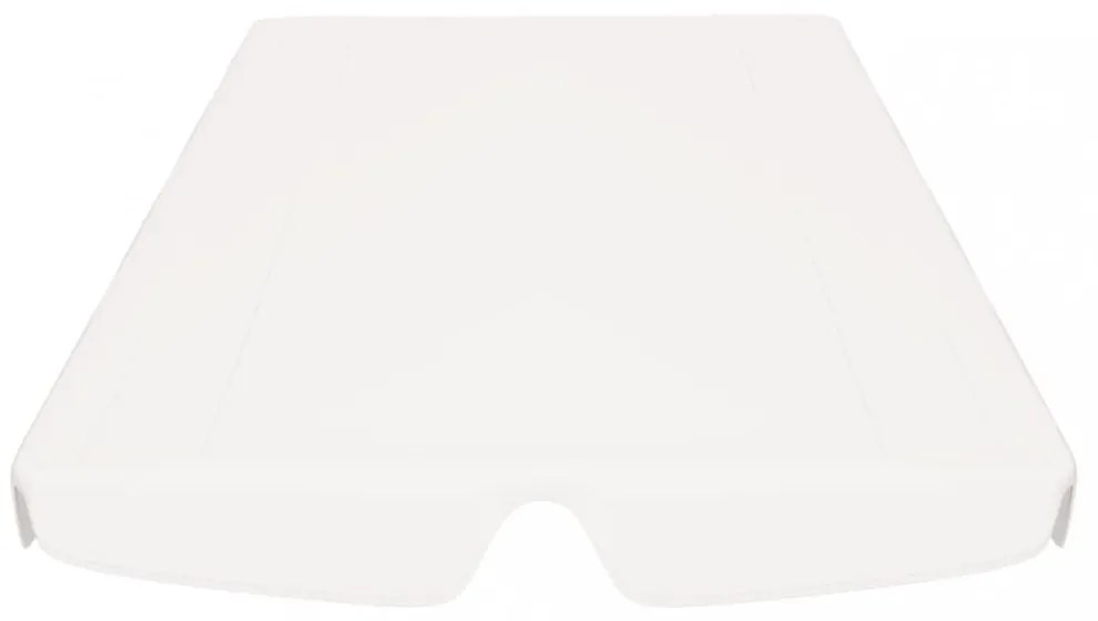 fehér csere ponyva kerti hintaágyhoz 150/130 x 105/70 cm