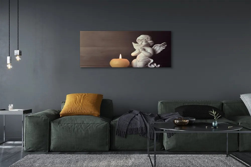Canvas képek Ima angyal gyertya 100x50 cm