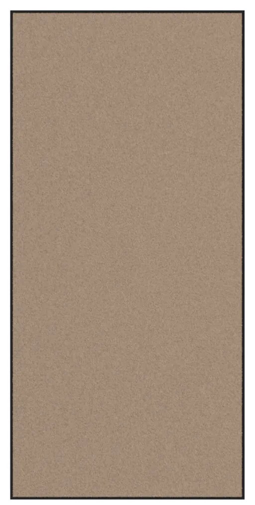 Ajtószőnyeg Beige és fekete 120 x 250 cm Polipropilén és vinil