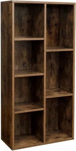 Könyvespolc Songmics 50 cm x 106 cm x 24 cm barna árnyalatok