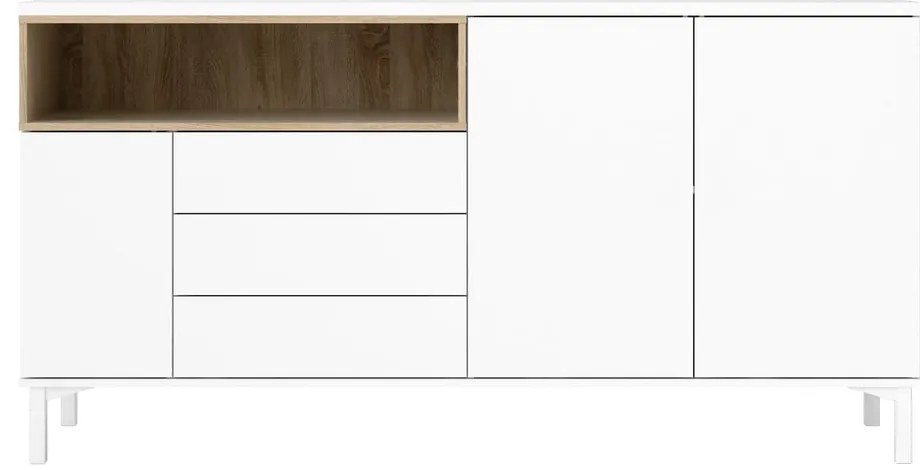 Fehér komód 176x90x49 cm Roomers – Tvilum