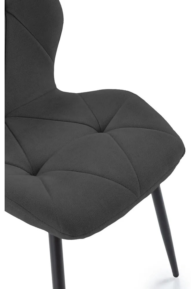 Fekete étkezőszék szett 4 db-os Luna – Marckeric