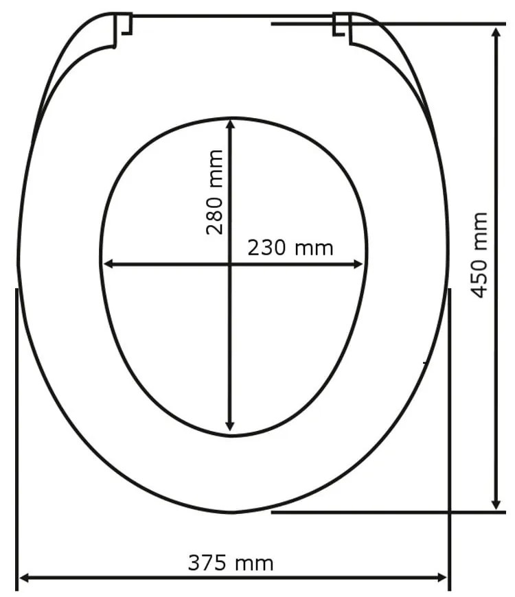Premium Sea Shell fehér WC-ülőke, 45,5 x 38 cm - Wenko