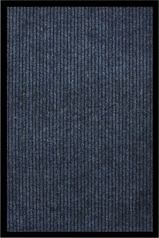 vidaXL kék csíkos lábtörlő 80 x 120 cm