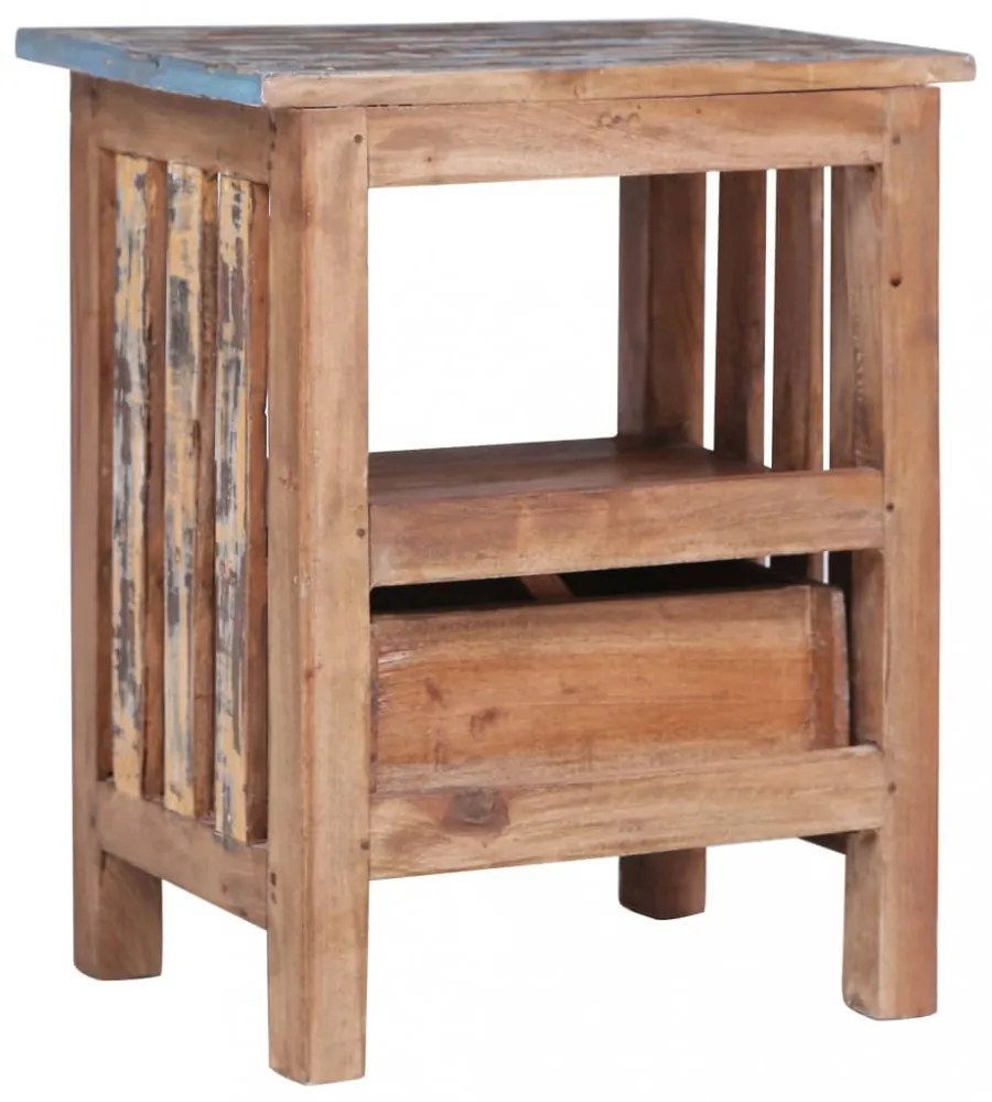 vidaXL tömör mahagóni fa éjjeliszekrény 41 x 30 x 50 cm