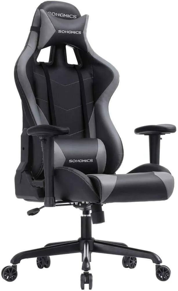 Songmics Gamer szék - fekete-szürke