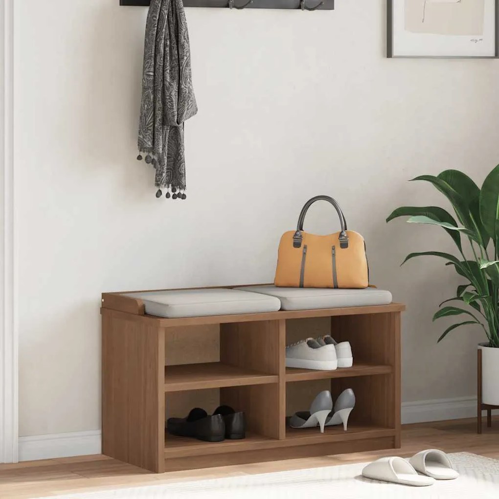 SANDNES tömör fenyőfa előszobapad 87x40x50 cm