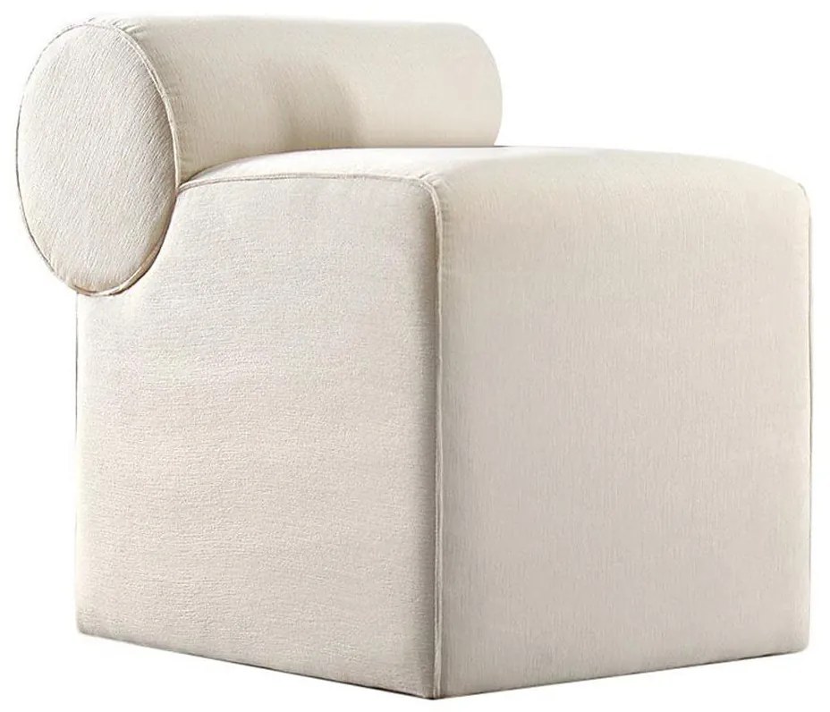 Zsámoly TIKI 47x45 cm krémszínű