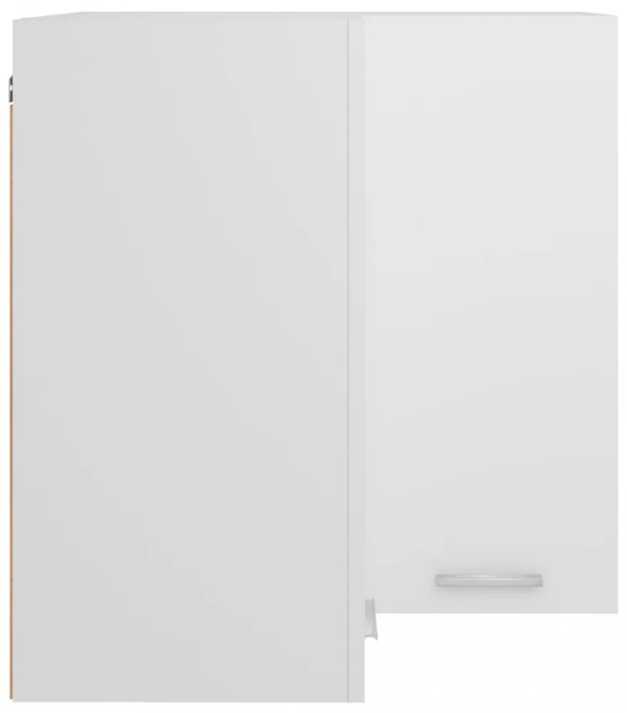 “Lyon” fehér szerelt fa függő sarokszekrény 57 x 57 x 60 cm