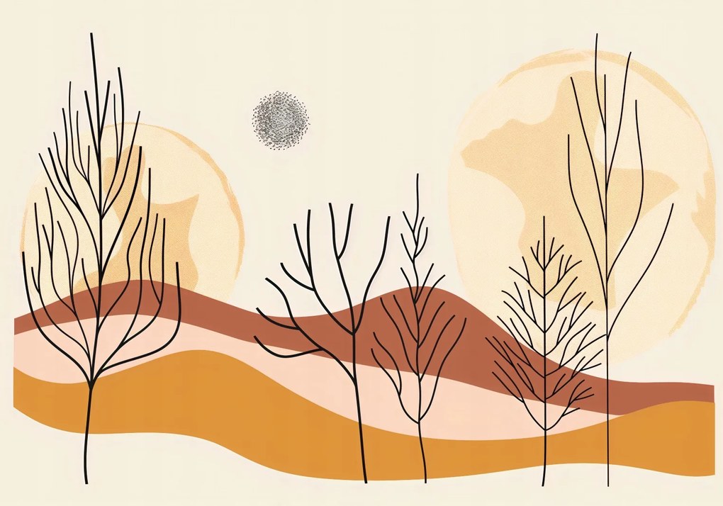 Poszter 100x70cm Tépett sivatag